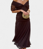 Elegant Dark Green Deep V-Neck Dress