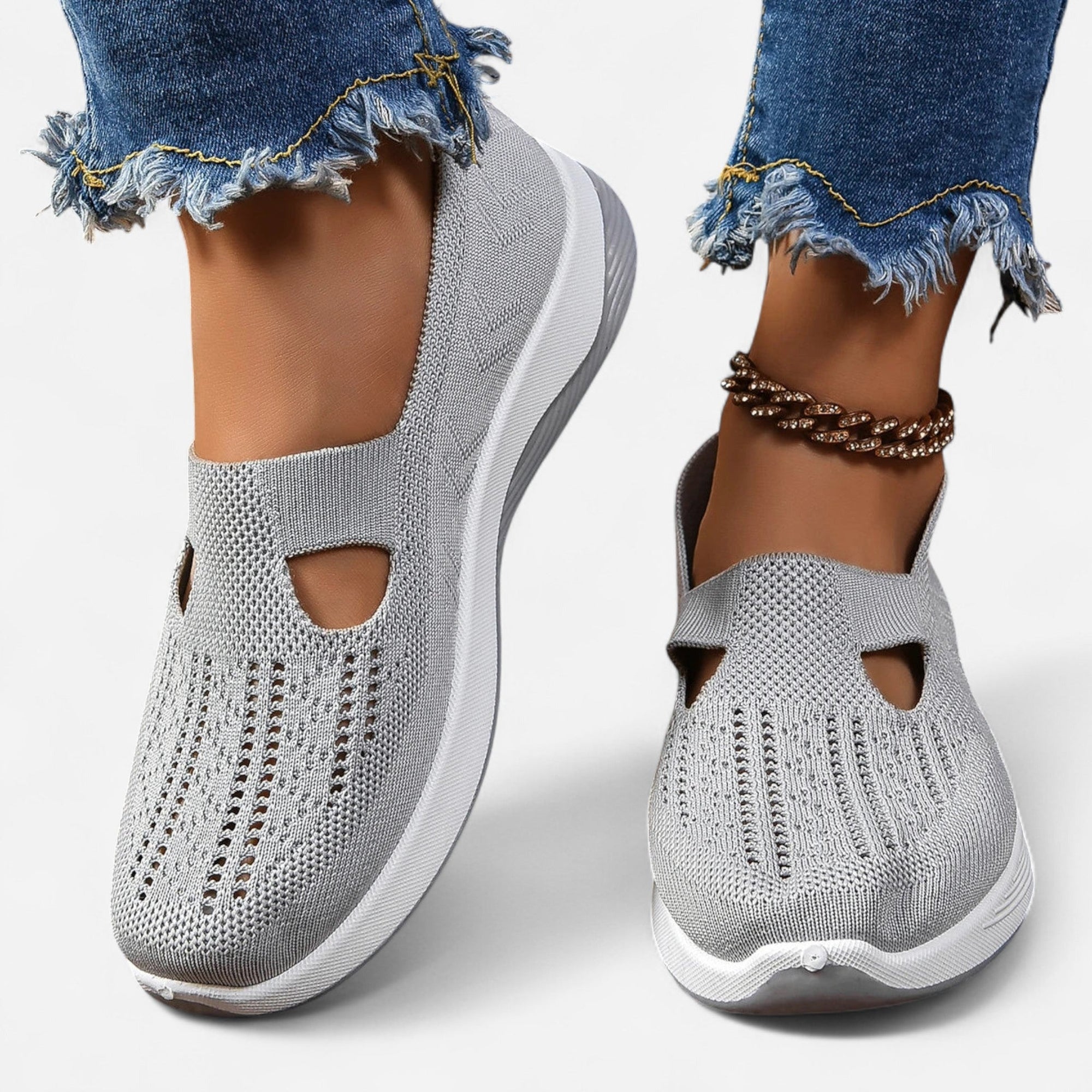 Mesh Slip-On Shoes for Women