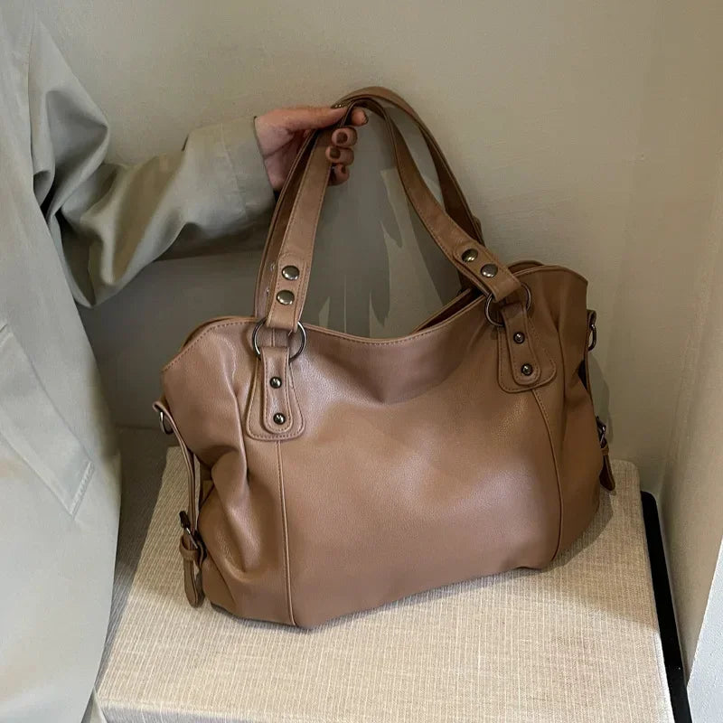 Large Soft Leather Handbag for Women