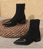 Pointed Suede Heel Boot for Women