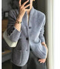 Wool Cardigan with High Collar for Women