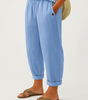 Wide-Leg Elastic Waist Linen Pants for Women