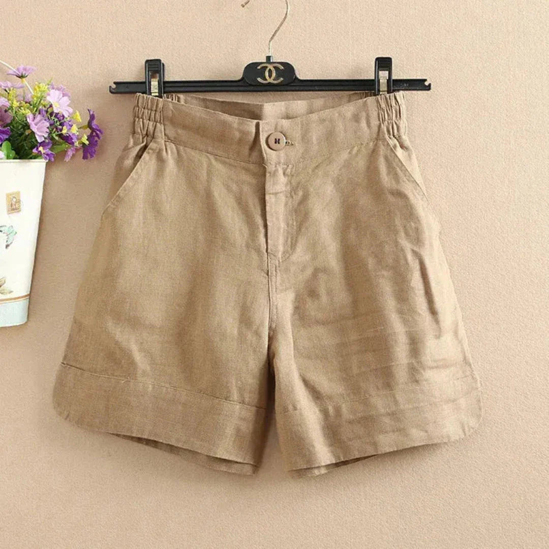 Short Loose in Breathable Linen for Women