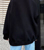 Oversized Fleece Crew Neck Sweatshirt for Women