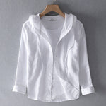 Lightweight linen blouse for women