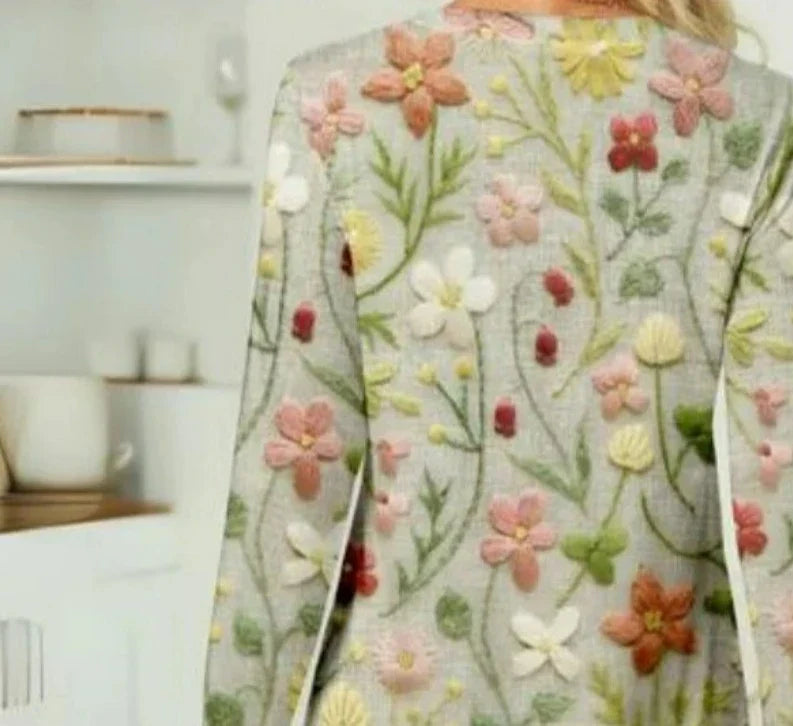 Geometric Pattern Pullover for Women