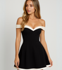 Mini Dress with Contrasting Straps for Women