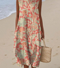 Sleeveless Printed Midi Dress for Women