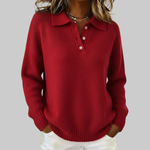 Soft Knit Polo Sweater for Women