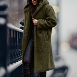 Long Alpaca Wool Coat for Women