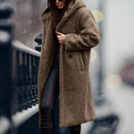 Long Alpaca Wool Coat for Women