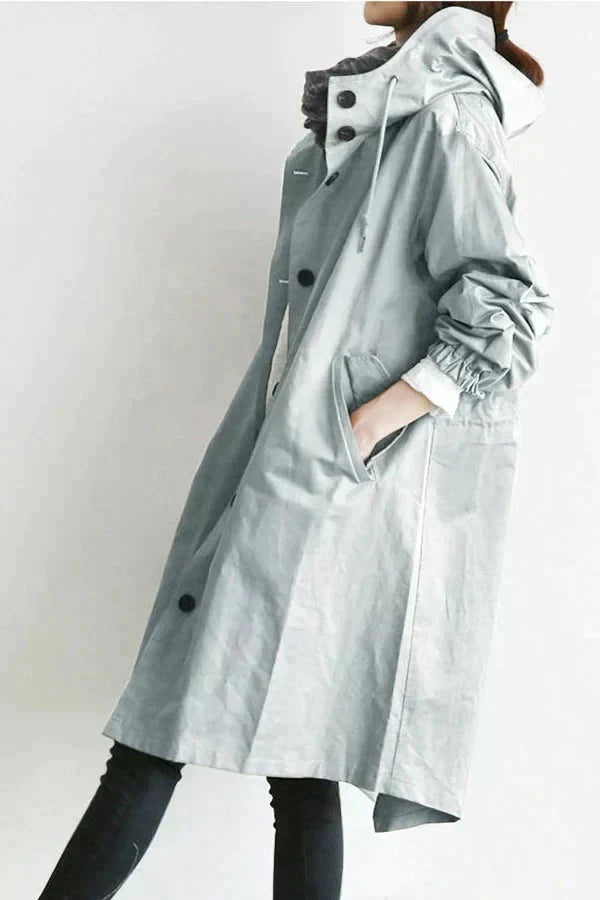 Oversized Long Hooded Coat for Women