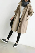 Oversized Long Hooded Coat for Women