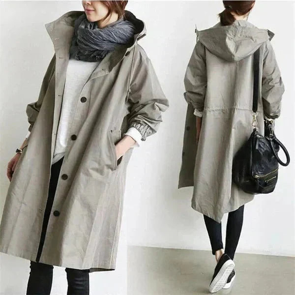 Oversized Long Hooded Coat for Women