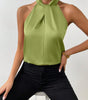 Top Satin Sleeveless with Knot for Women | Perfect for Going Out