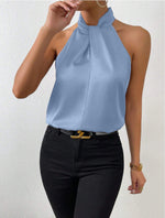 Top Satin Sleeveless with Knot for Women | Perfect for Going Out