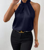 Top Satin Sleeveless with Knot for Women | Perfect for Going Out