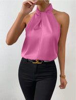 Top Satin Sleeveless with Knot for Women | Perfect for Going Out