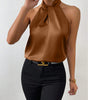 Top Satin Sleeveless with Knot for Women | Perfect for Going Out