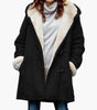 Plus Size Coat for Women with Pockets and Buckle Closure