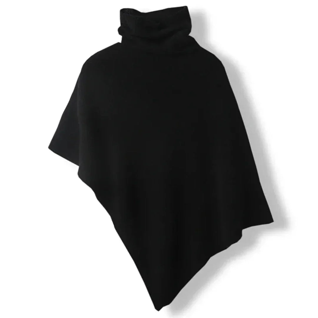 Fine Wool Poncho for Women