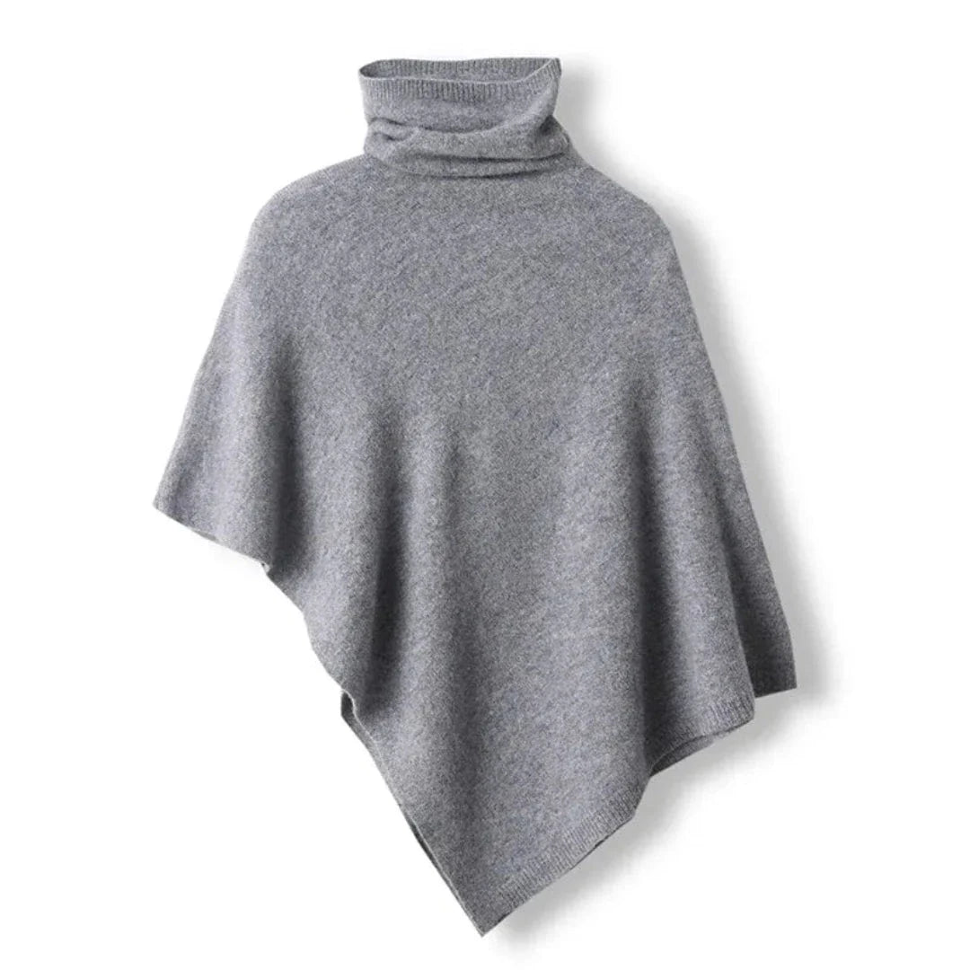Fine Wool Poncho for Women