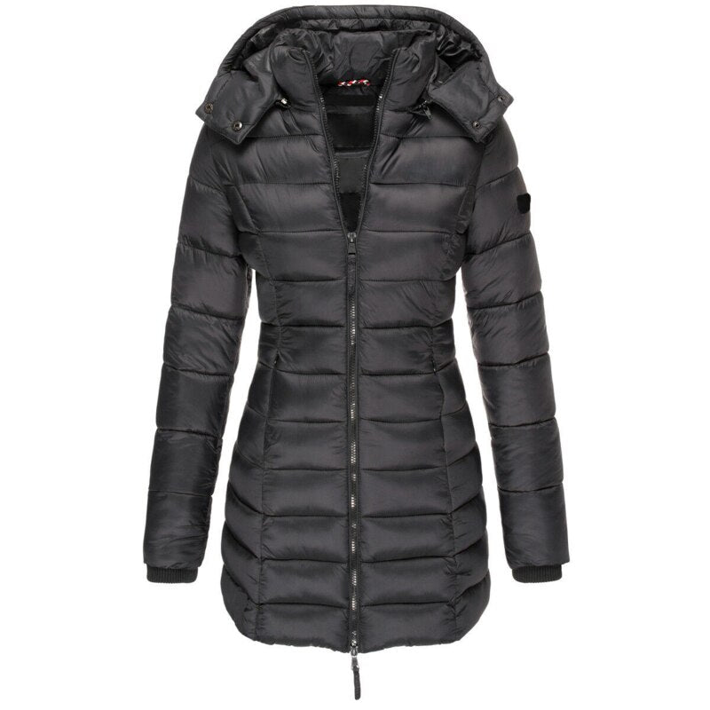 Long Quilted Jacket for Women