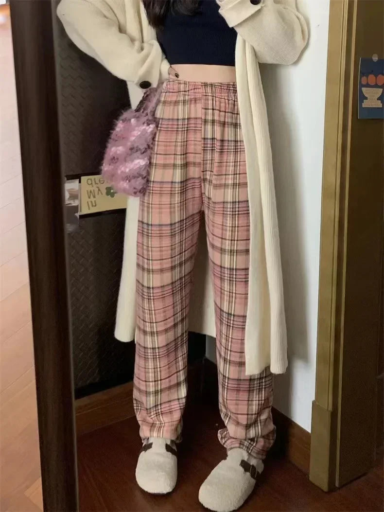 Plaid Trousers for Women