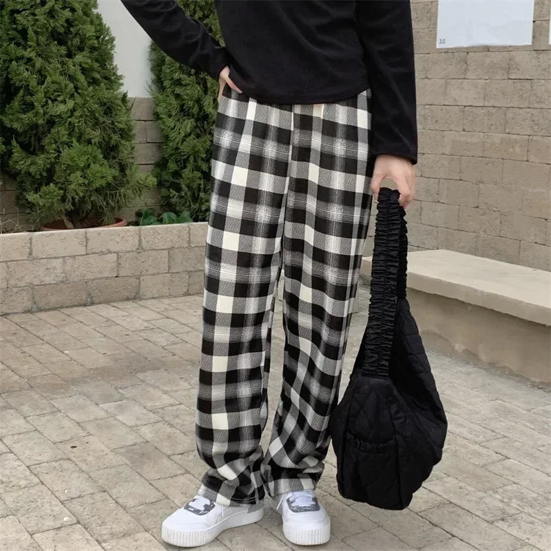 Plaid Trousers for Women