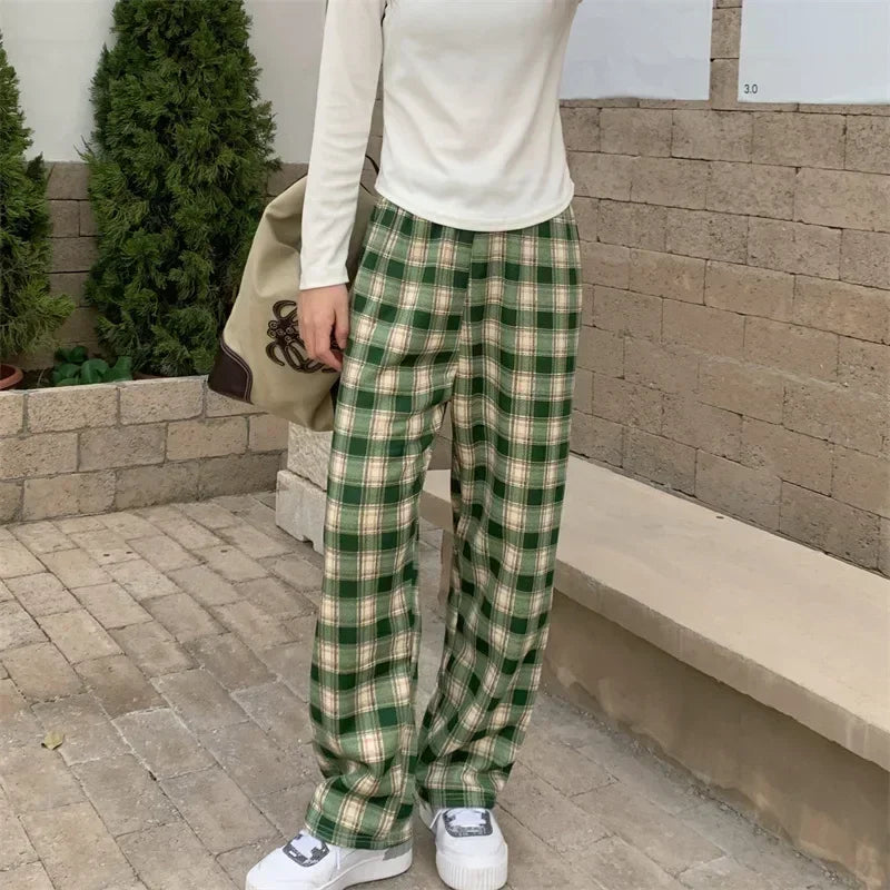 Plaid Trousers for Women