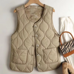Cotton Padded Vest for Women