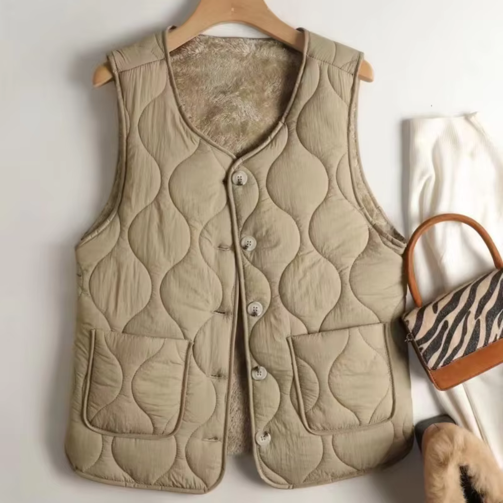 Cotton Padded Vest for Women