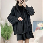 Zip Pleat Coat for Women