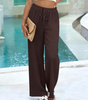 Wide High Waist Palazzo Pants with Pockets for Women