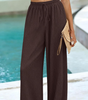 Wide High Waist Palazzo Pants with Pockets for Women