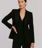 Three-Piece Set for Women: Fitted Blazer, Vest, and Slim Pants