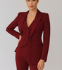 Three-Piece Set for Women: Fitted Blazer, Vest, and Slim Pants