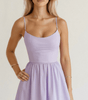 Midi Dress with Ascot Neckline and Flared Cut for Women | Perfect for Summer