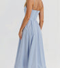 Midi Dress with Ascot Neckline and Flared Cut for Women | Perfect for Summer