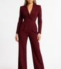 Long-sleeve fitted jumpsuit for women