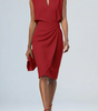 Midi Dress with Round Neckline and Knotted Detail for Women | Perfect for Summer
