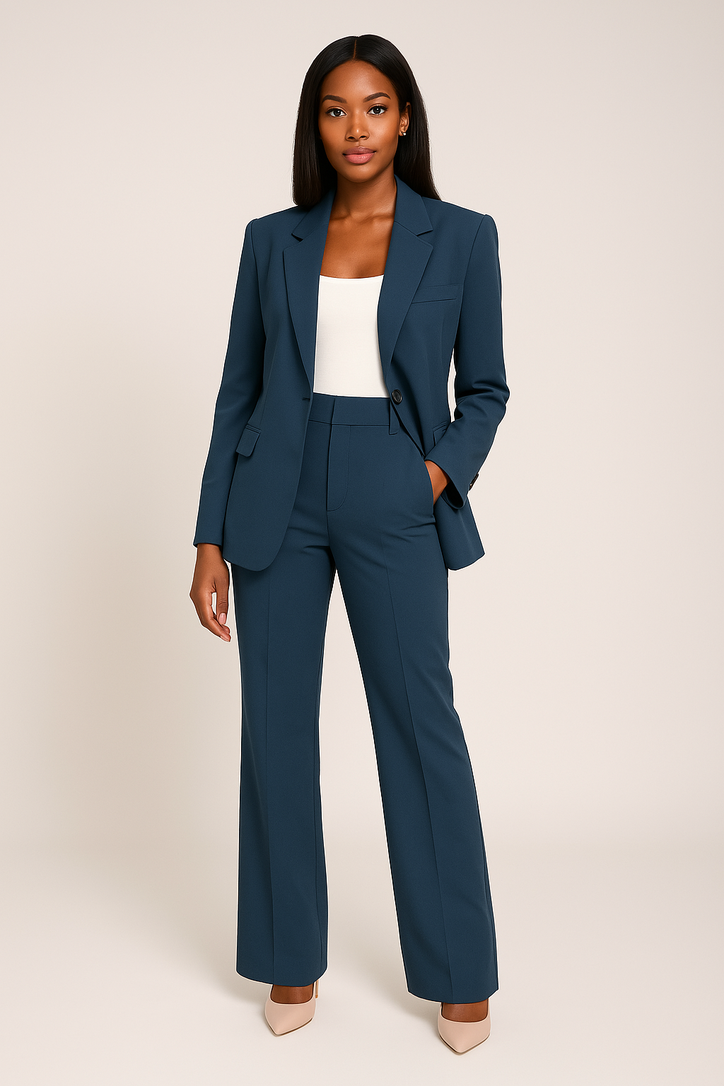 Women's Suit Outfit with Blazer and Pants