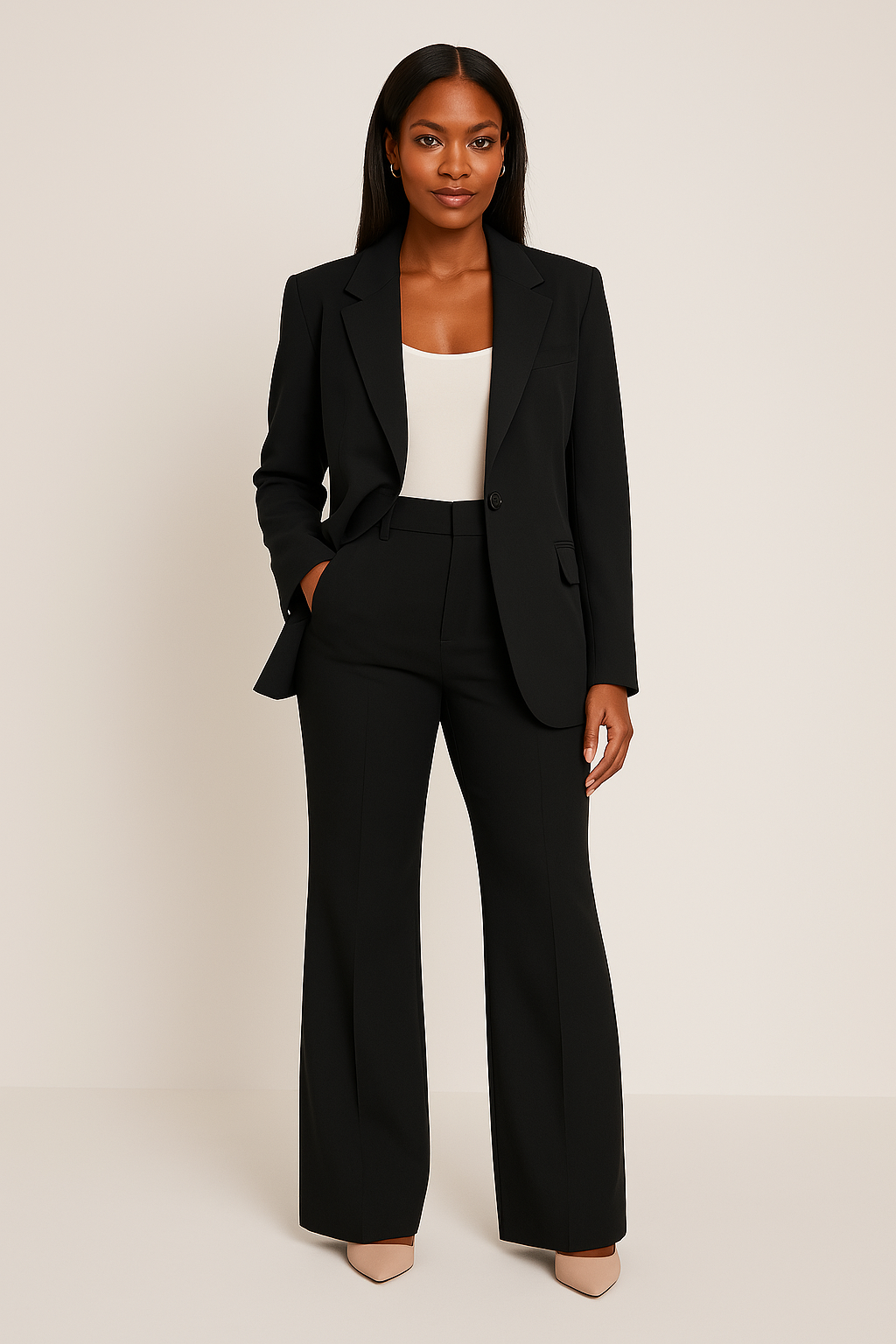 Women's Suit Outfit with Blazer and Pants