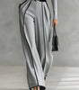 Wide Leg Pants and Turtleneck Top Set for Women