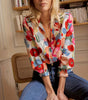 Long-Sleeve Floral Print Blouse for Women