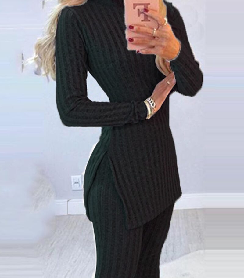 Women's Top and Split Pants Set