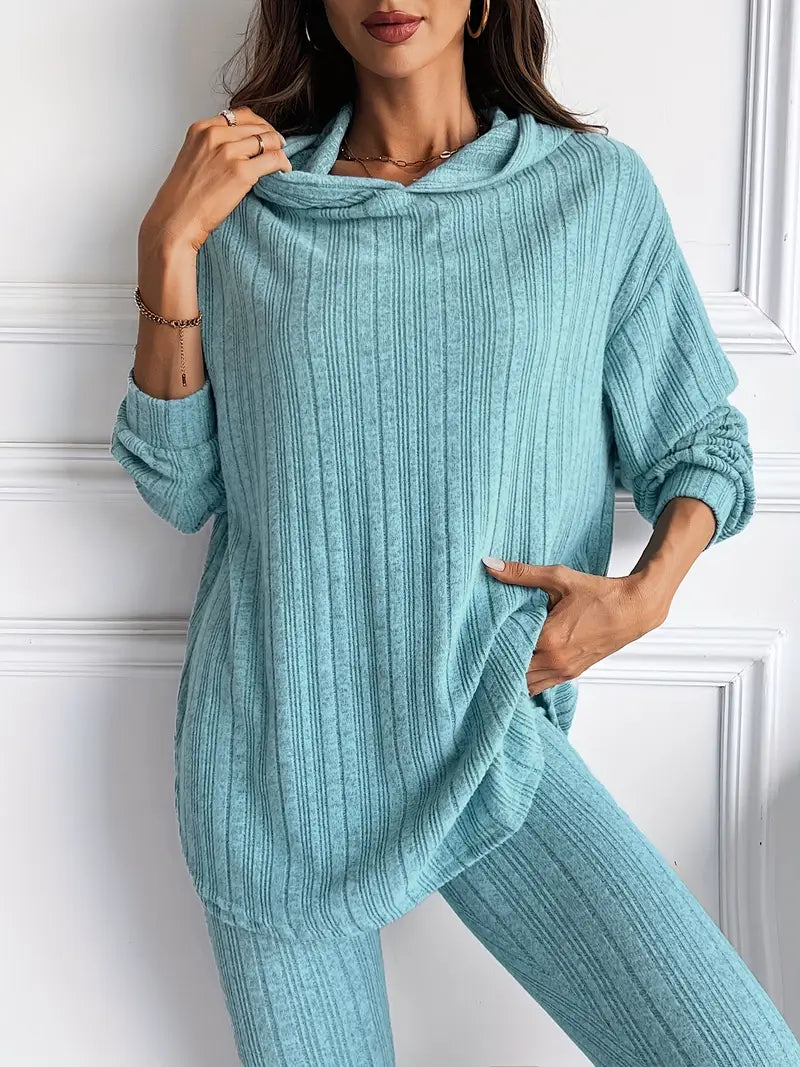 Women's Ribbed Knit Lounge Set