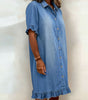 Denim Dress with Buttons for Women | Perfect for Everyday Wear