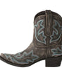 Women's Santiag Ankle Boots with Heel