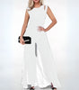 Wide Jumpsuit with Elegant Details for Women